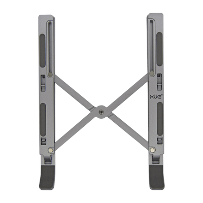 Base portable de aluminio tipo stand de 6-posiciones, para laptops hasta 15.6", plateada XUE® N3