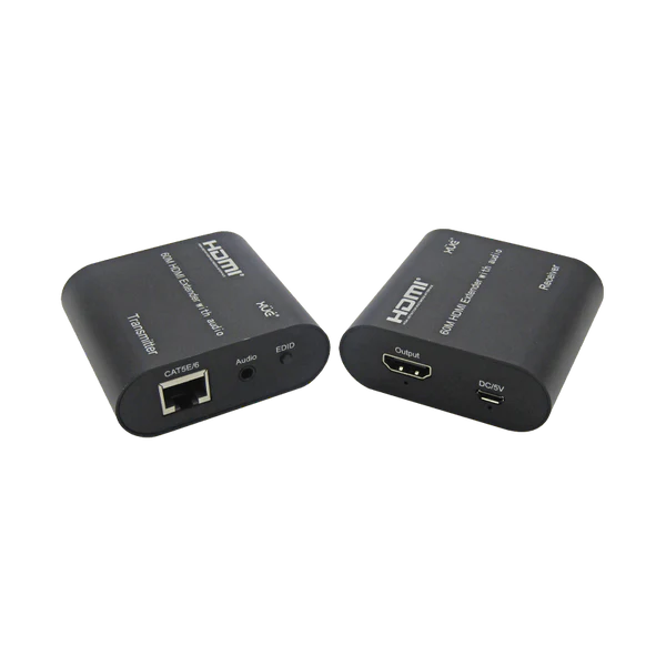 EXTENSOR HDMI 1080P 60M CON AUDIO RJ45 CAT5E/6 Garantía 1 Año