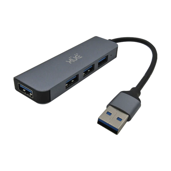 HUB USB 3.0 A 1-PUERTO USB 3.0 Y 3-PUERTOS USB 2.0 XUE® GRIS Garantía 1 año