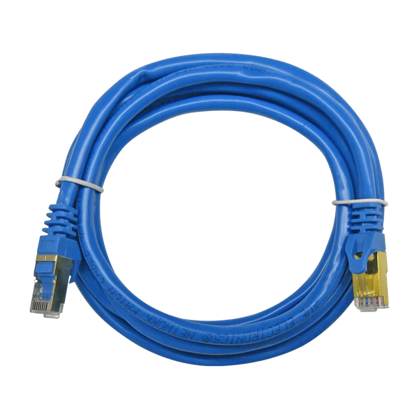 CABLE PATCHCORD UTP CAT6A 2M 26AWG 10Gbps CCA 80% PVC AZUL XUE® Garantía 1 año