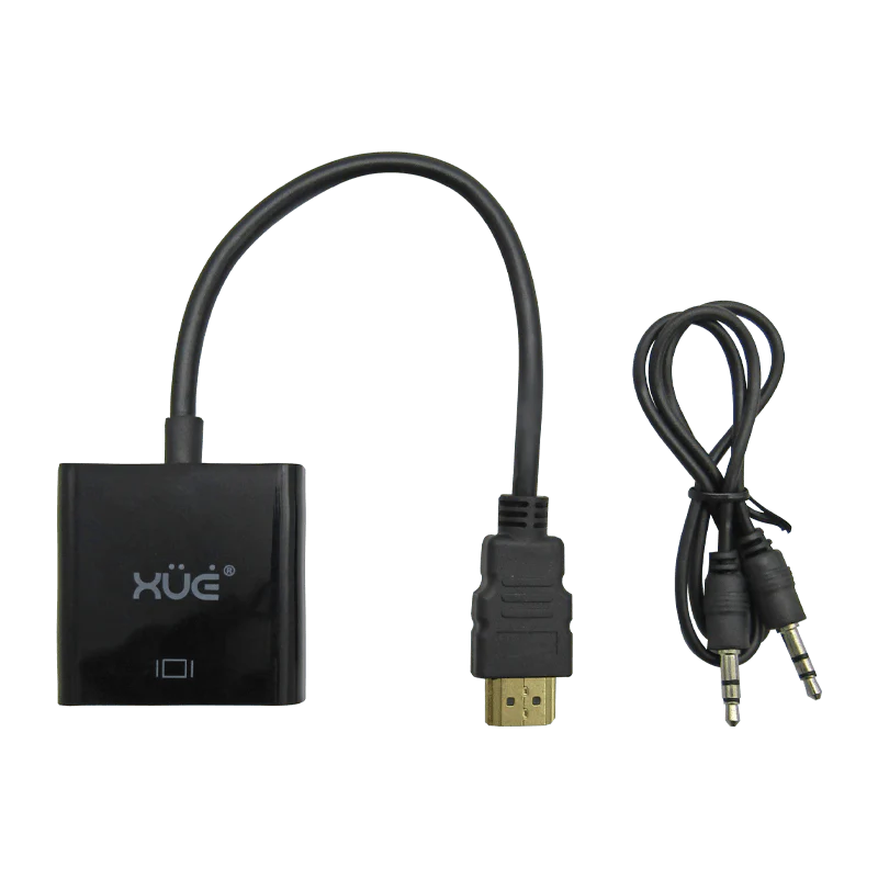 Convertidor HDMI A VGA HD 1920x1080P CON AUDIO XUE®