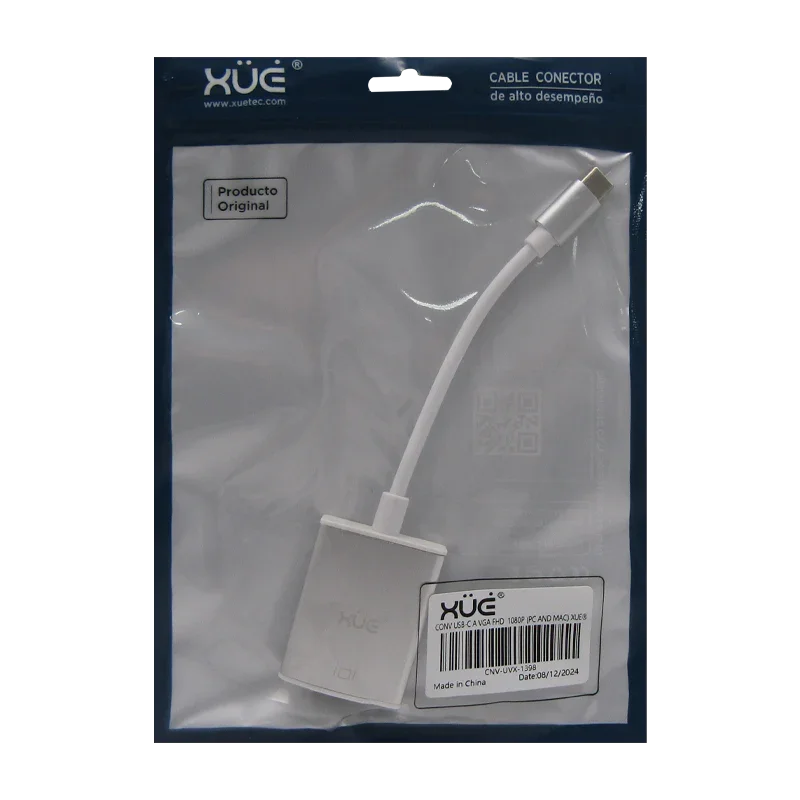 Convertidor USB-C a VGA FHD 1080P XUE®
