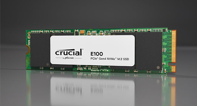 Disco de estado Sólido SSD 480GB PCI-E 4.0 M.2 2280 NVME E100 CT480E100SSD8 5000 MB/S Marca Crucial