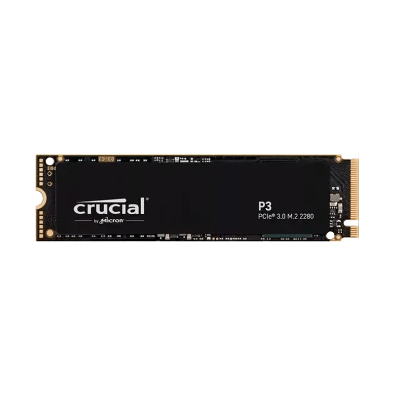 Disco de estado sólido SSD 500GB PCI-E 3.0 M.2 2280 NVMe P3 CT500P3SSD8 R/W 3500/1900 MBs Marca Crucial