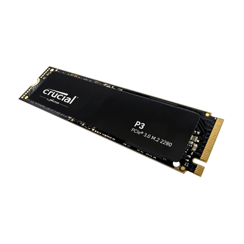 Disco de estado sólido SSD 500GB PCI-E 3.0 M.2 2280 NVMe P3 CT500P3SSD8 R/W 3500/1900 MBs Marca Crucial