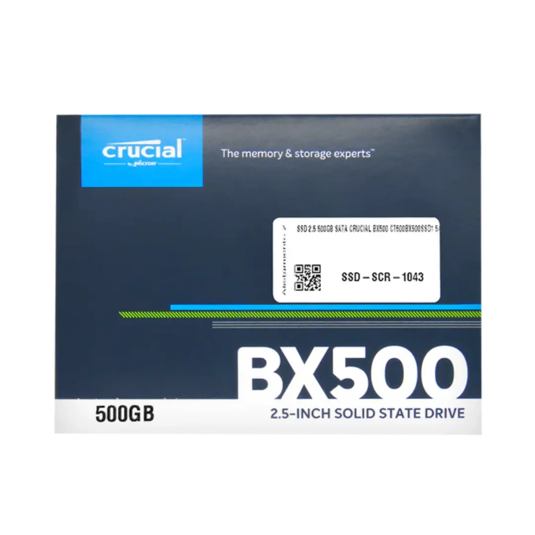 Disco de Estado Sólido SSD 2.5 500GB SATA Crucial BX500 CT500BX500SSD1 540 MB/S