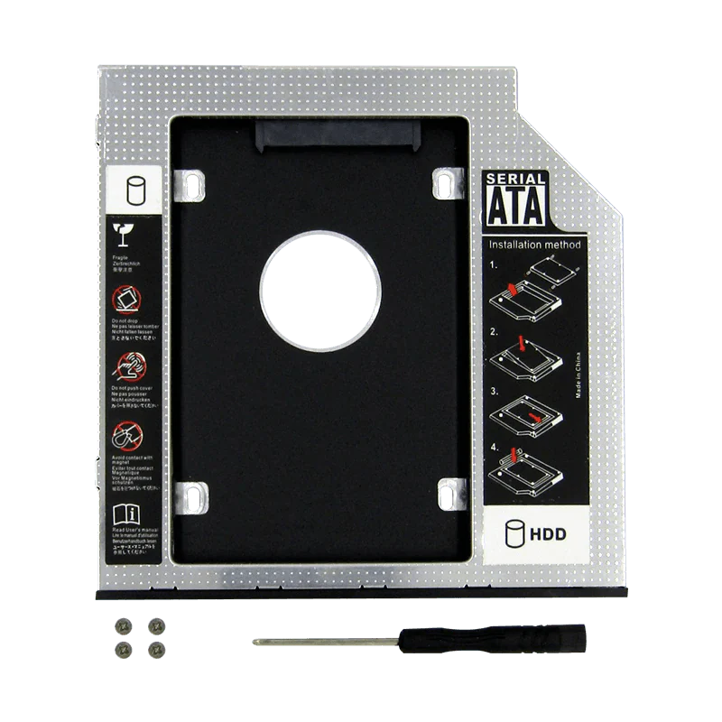 Caddy 12.7MM DVD+RW para Disco Duro 2.5" SATA (enclosure)