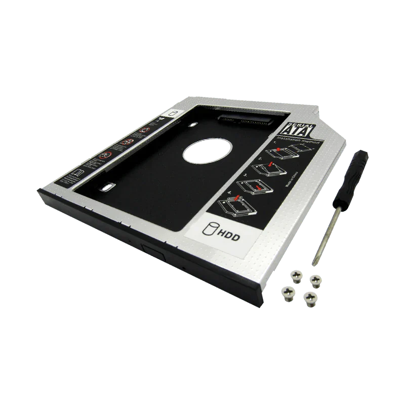 Caddy 12.7MM DVD+RW para Disco Duro 2.5" SATA (enclosure)