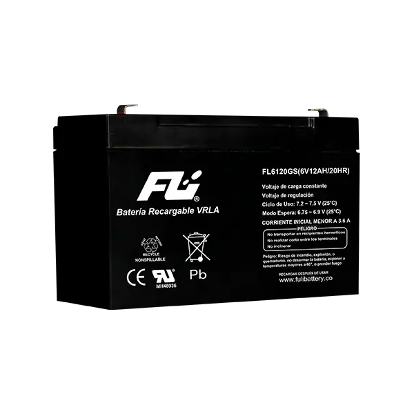 Bateria sellada 6V-12AH Fuli Battery