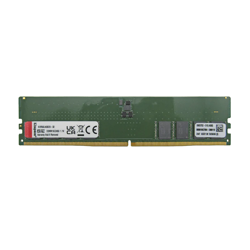 Memoria RAM 32GB para Desktop DDR5 PC5-44800 5600MHZ CL46 1.1V, KVR56U46BD8/32 Marca Kingston