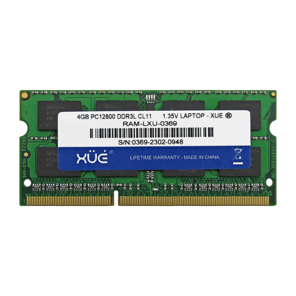 RAM DDR3L PC12800 4GB 1600MHZ CL11 1.5/1.35V 16C LAPTOP XUE® CHIP SAMSUNG Garantía 5 Años