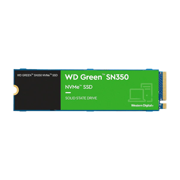 SSD PCI-E 3.0 M.2 2280 500GB NVME WD GREEN SN350 WDS500G2G0C R/W 2400 MB/S Garantía 3 Años