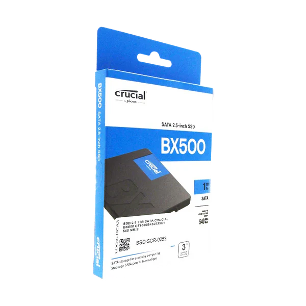 SSD 2.5 1TB SATA CRUCIAL BX500 CT1000BX500SSD1 540 MB/S Garantía 3 años