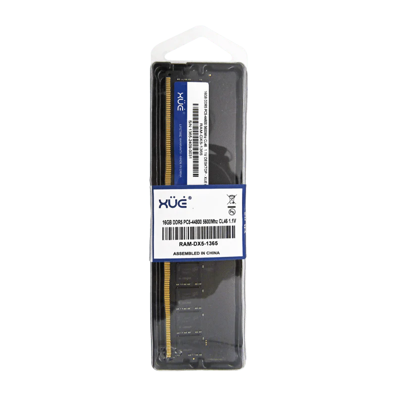 Memoria RAM 16GB para Desktop DDR5 PC5-44800 5600MHZ CL46 1.1V Marca XUE®