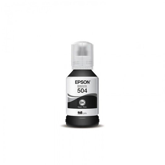 Botella de tinta Epson T504 negro Original