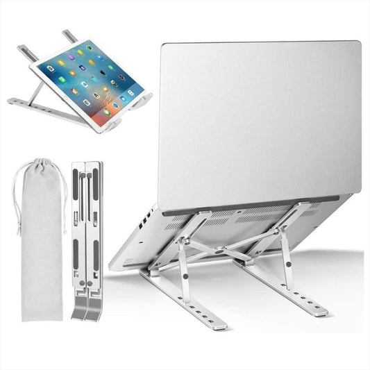 Base Soporte Para Portátil En Aluminio Plegable Ergonómica