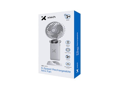 Xtech XTA-900 Xtech XTA-900 – Cooling fan – 6-Speed Rechargeable Mini Fan