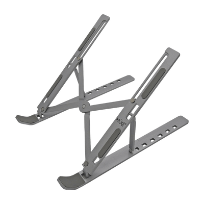 Base portable de aluminio tipo stand de 6-posiciones, para laptops hasta 15.6", plateada XUE® N3