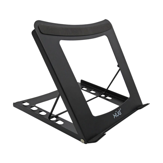 BASE STAND PARA PORTÁTILES 5-POSIC METÁLICA COLOR NEGRO, XUE® Garantía 1 Año