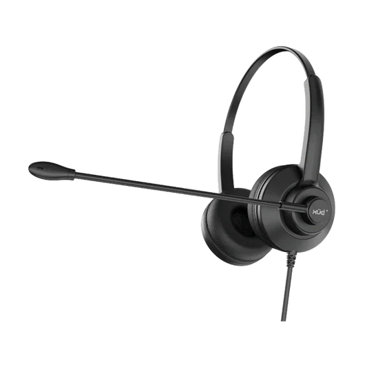 DIADEMA USB 2.0 XUE® S2 BINAURAL METAL CON MIC/MUTE BUTTON/CONTROL EN CABLE 2M NEGRA Garantía 6 Meses