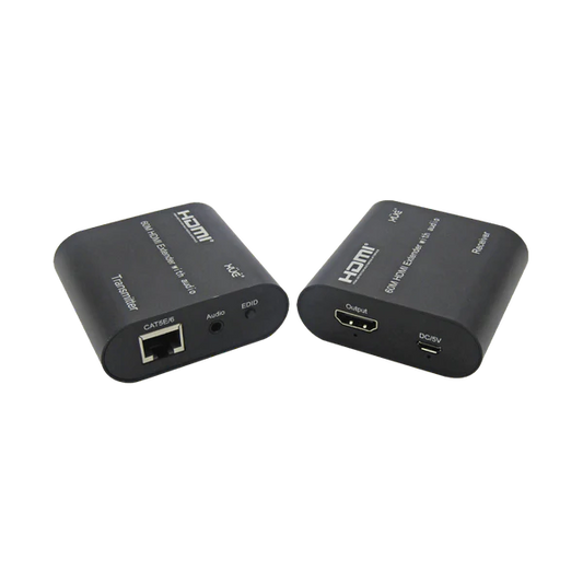 EXTENSOR HDMI 1080P 60M CON AUDIO RJ45 CAT5E/6 Garantía 1 Año