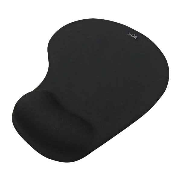 MOUSE PAD XUE® GEL Y LYCRA COLOR NEGRO 19*23*0.4CM Garantía 6 Meses