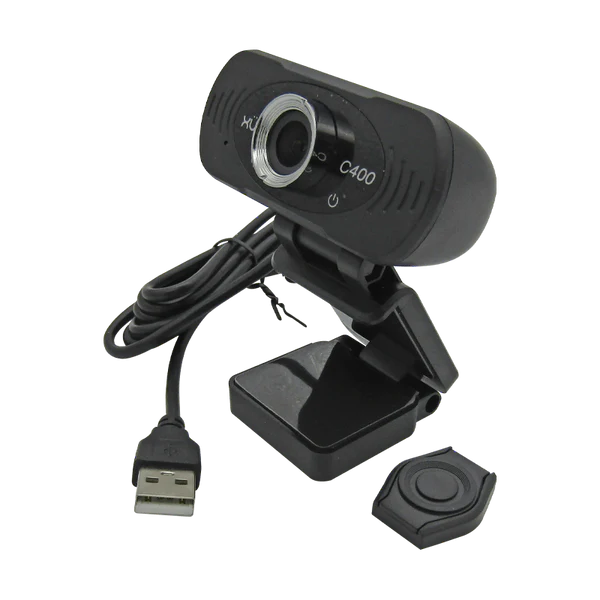 WEBCAM USB 2.0 FHD 1080P FHD 1920x1080 MIC DIG NEGRA XUE® C400 Garantía 6 Meses