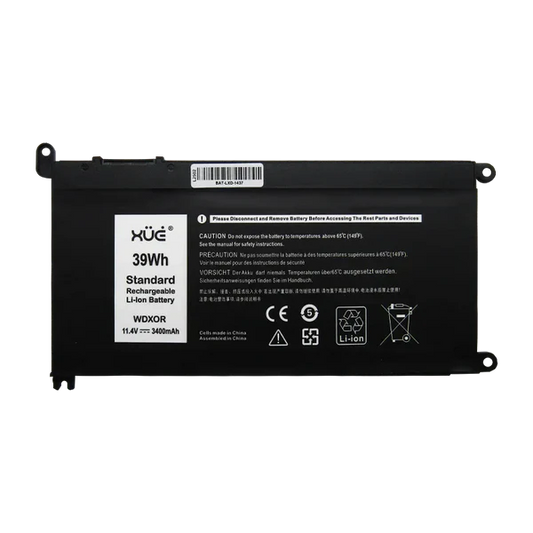 BAT XUE® PARA DELL LAT 3380 3480 3490 3580 3590 11.4V-3400mAh 39WH 3-CELL CI5-8 WDX0R (CORTA) Garantía 1 Año