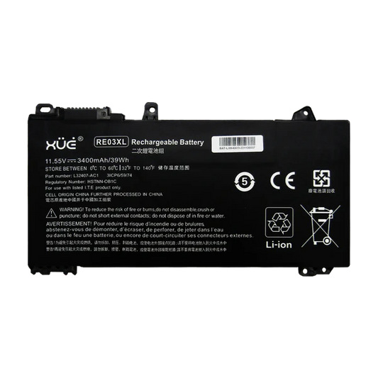 BAT XUE® PARA HP 440-G6 430-G6 450-G6 11.55V-3400MAH 39WH CI5-8 RE03XL Garantía 1 Año