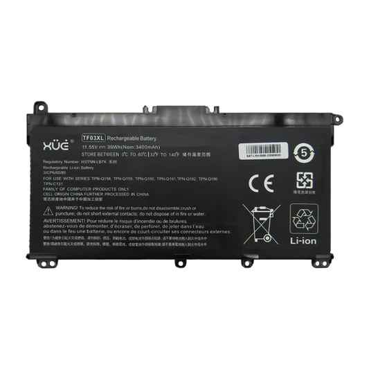 BAT XUE® PARA HP X360 14M-CD 14-BF 11.55V-3400mAh 39Wh 3-Cel Ci5-8 TF03XL Garantía 1 Año