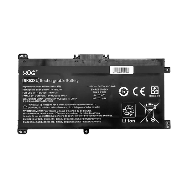 BAT XUE® PARA HP X360 14-BA 11.55V-3400mAh 39Wh 3-Cel Ci5-7 BK03XL Garantía 1 Año