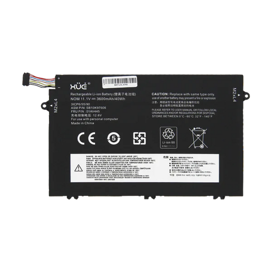 BAT XUE® PARA LENOVO E480 E490 E580 11.1V-3600mAh 40WH CI5-8 01AV445 Garantía 1 año