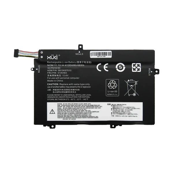 BAT XUE® PARA LENOVO L14 L480 L490 GEN 1 & 2 11.1V-4100MAH 46WH CI5-11 01AV463 Garantía 1 Año