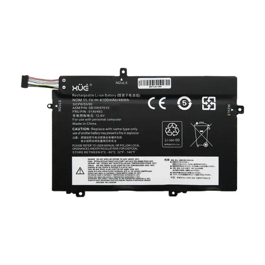 BAT XUE® PARA LENOVO L14 L480 L490 GEN 1 & 2 11.1V-4100MAH 46WH CI5-11 01AV463 Garantía 1 Año