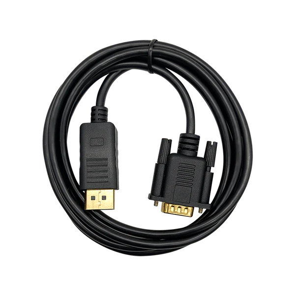 CABLE DISPLAYPORT A VGA 1.8M 1080P 1920x1200 XUE® Garantía 1 Año