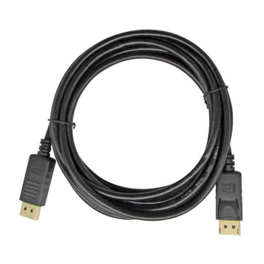 CABLE DISPLAYPORT A DISPLAYPORT 1.8M V1.2 4K AWG32 (BLACK) FULL COPPER XUE® Garantía 1 Año