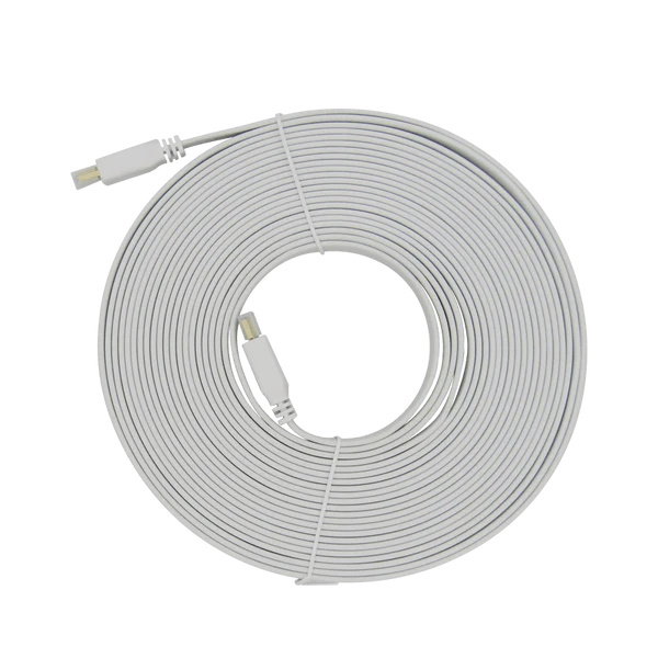 CABLE HDMI PLANO 4K 2160P V2.0 10M ARC 18Gbps 19+1 BLANCO XUE® Garantía 1 año