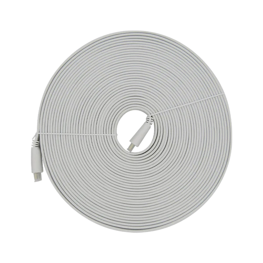 CABLE HDMI PLANO 4K 2160P V2.0 15M ARC 18Gbps 19+1 BLANCO XUE® Garantía 1 Año
