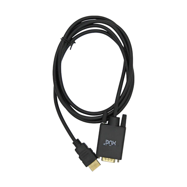 CABLE HDMI A VGA 1.8M 1920x1080P NEGRO XUE® Garantía 1 año