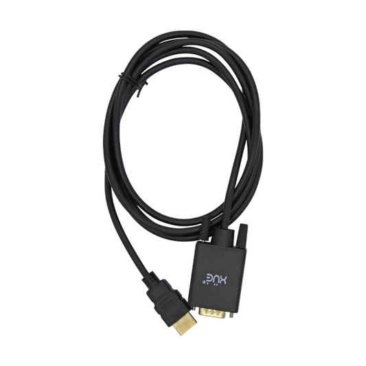 CABLE HDMI A VGA 1.8M 1920x1080P NEGRO XUE® Garantía 1 año
