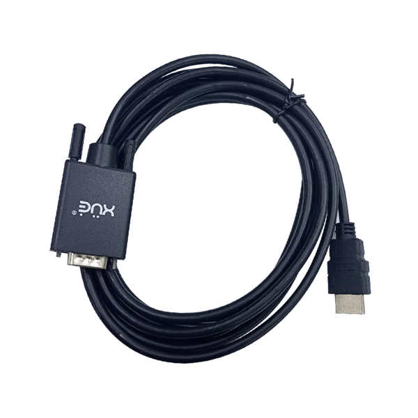 CABLE HDMI A VGA 3.0M 1920x1080P NEGRO XUE® Garantía 1 año
