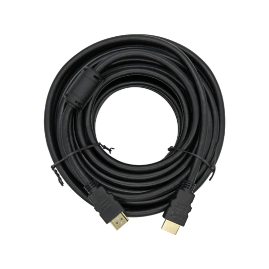 CABLE HDMI 4K 2160P V2.0 15M NEGRO 19+1 24AWG OD 7.3MM 2/FILTROS XUE® Garantía 1 Año