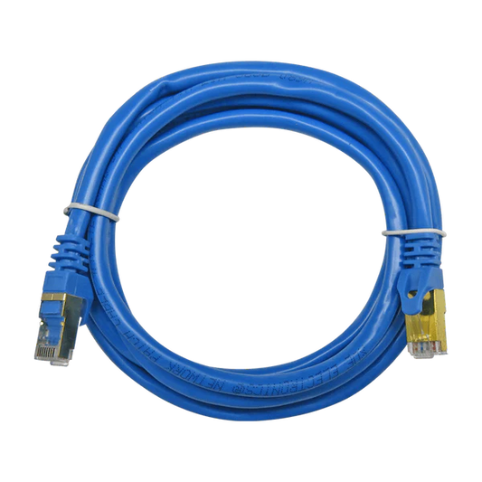 CABLE PATCHCORD UTP CAT6A 2M 26AWG 10Gbps CCA 80% PVC AZUL XUE® Garantía 1 año