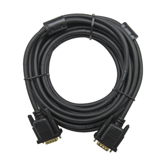 CABLE VGA 5M HDB15 15-PINES (3+6) 30AWG CU OD:6.0MM C/FILTROS XUE® Garantía 1 Año