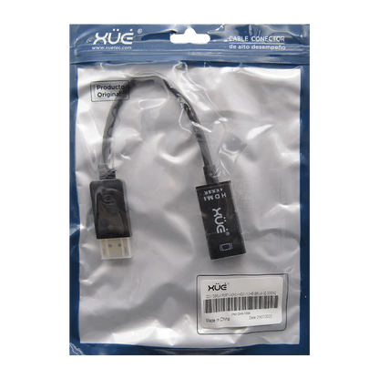 Convertidor Displayport Macho a HDMI V1.2 Hembra 4K 3D 30/60HZ, Marca XUE® (LT8611)