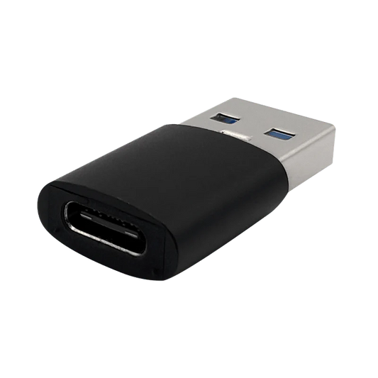 Convertidor USB-C Hembra a USB 3.0 Macho, Color Negro, Marca XUE®