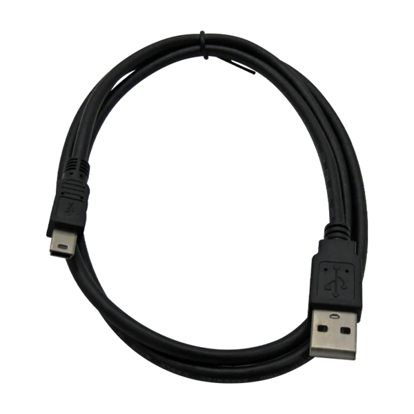 CABLE USB 2.0 A MINI USB 5-PIN 2A 1M (NEGRO) XUE® Garantía 1 Año