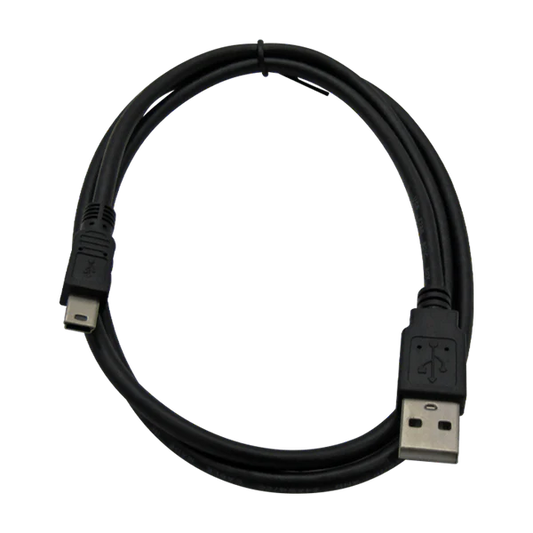 CABLE USB 2.0 A MINI USB 5-PIN 2A 1M (NEGRO) XUE® Garantía 1 Año