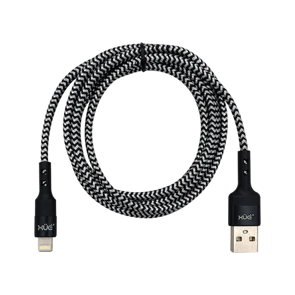 CONV USB-A A LIGHTNING 2.4A 1.5M COLOR NEGRO BRAIDED (CARGA Y DATOS) Garantía 1 Año