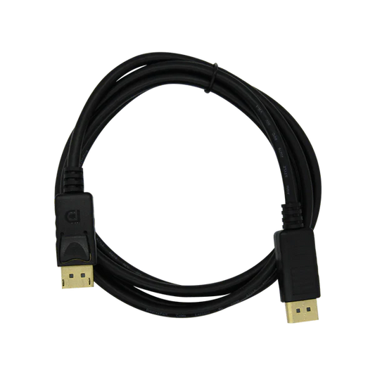 CABLE DISPLAYPORT A DISPLAYPORT 1.8M V1.2 4K AWG32 (NEGRO) FULL COPPER XUE® Garantía 1 Año